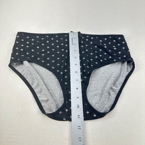 Laura Ashley Women's Size XL Panty Brief High Waist Black White New Without Tags - Picture 6 of 7